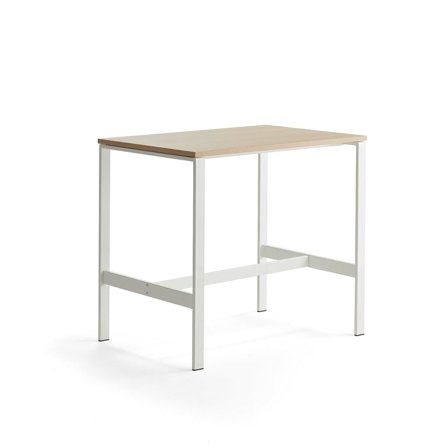 Table VARIOUS, 1200x800x1050 mm, white, oak