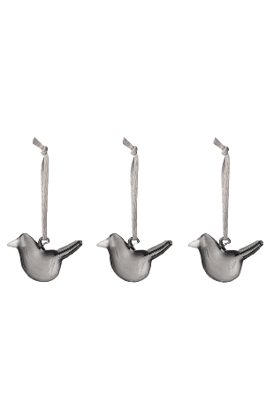Iittala mini glasfågel 3st Dekoration Grå 3-PACK