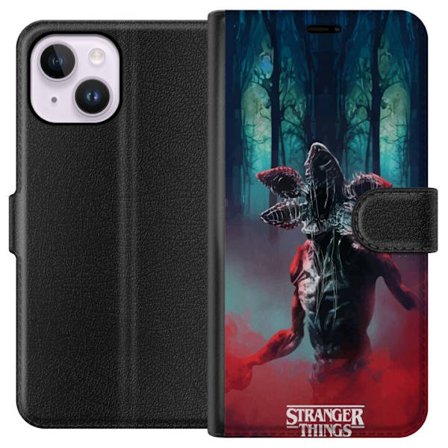 Kompatibelt Plånboksfodral till Apple Apple iPhone 14 Plus Stranger Things Netflix 80-tals mystik skräck