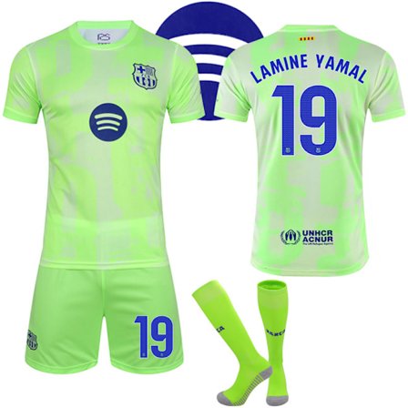 24-25 Barcelona Bortedrakt Barn Voksen Fotballdrakt Med Sokker