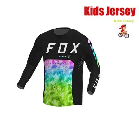 Off Road Racing T-shirt för barn Mountainbiketröja Enduro BAT FOX MTB-tröja Snabbtorkad Motocrosströja för barn barnkläder KA-AL085 XXL