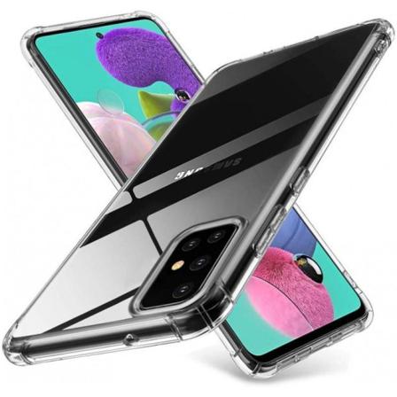 Samsung A71 Stötdämpande Silikon Skal Shockr Transparent