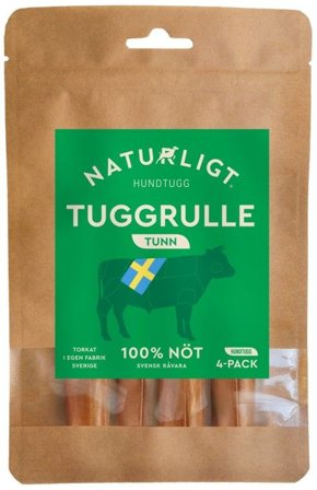 Naturligt Hundtugg Tuggrulle Tunn 4-p 0 - Naturligt Hundtugg