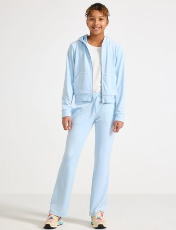 Lindex Trouser Velour - Blue - 170