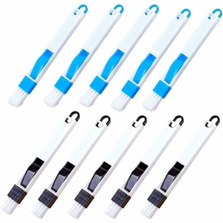 Triumph Groove Rengöringsborste Paket med 10 Fönstersprickborstar Mini sopskåp och borste Liten rengöringsborste för kakellinje Groove Gap Dörrfönster