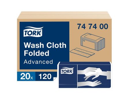 Tork Tvättlapp Advanced 4-lag vit 2400/fp - Lyreco - Städ och hygien - Tvål och hygien - Tvättlappar