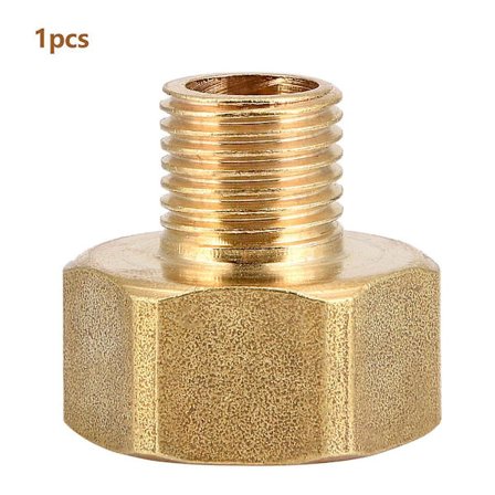 1/2 Hunn til 1/4 Hann Rett Kobber Reduksjon Messing Rørskjøt Kobling