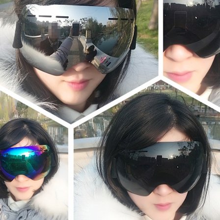 Skidglasögon Skidglasögon utbytbara linser ramlösa anti-im skidglasögon