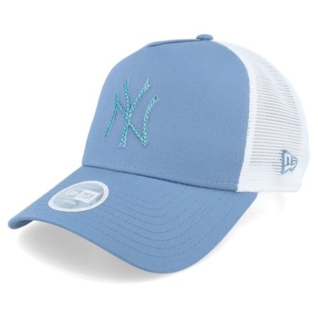 New Era - MLB Blå trucker Caps - New York Yankees MLB Rhinestone Copen Blue/White Trucker @ Hatstore