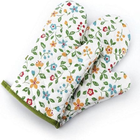 2-pak ovnhandsker, grydelapper, varmebestandige ovnhandsker til madlavning, bagning, grillning, udendørs camping eller d'a