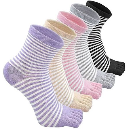 Tåstrumpor Dam Fem Fingrar Strumpor Bomull Andas Tåstrumpor För Kvinnor Löpning