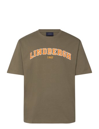 Over Logo Tee Khaki Lindbergh