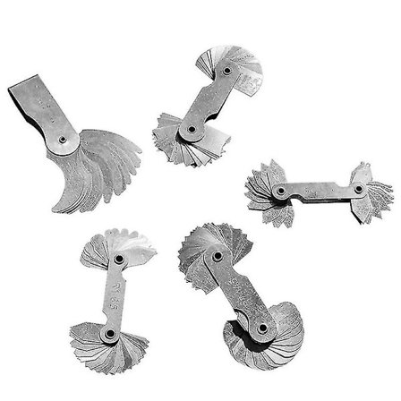 Ruostumattomasta teräksestä valmistettu sädemittari, kannettava kovera kupera ulkoinen sisäkaaren mittaustyökalu Säde F