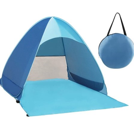 Bärbar strandtält för solskydd på stranden och i trädgården KLB