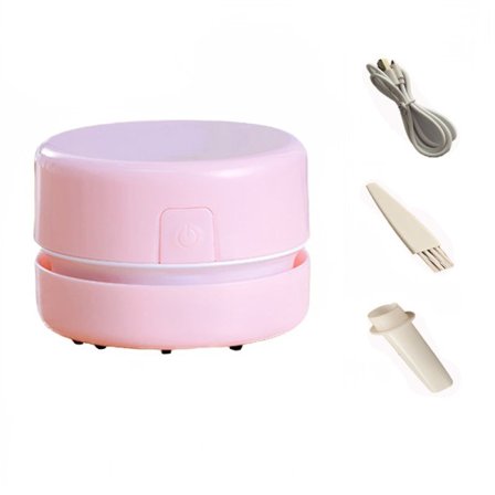 Stasjonær mini-støvsuger for skrivebord, bærbar datamaskin, med høy sugekraft, oppladbar viskelærsuger