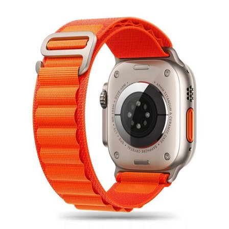 Tech-Protect Nylon Pro-rem til Apple Watch 4/5/6/7/8/9/SE/Ultra 1/2 (42/44/45/49 mm) - Oransje