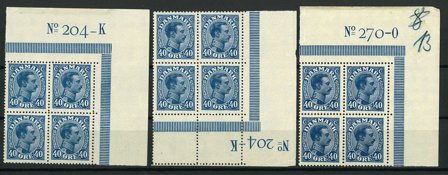 Danmark - 3 marginal 4-blokke