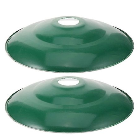 2 stk. Gadelampe Skærm Beskyttende Lysdæksel Emalje Lampeskærm Havelampe Dæksel