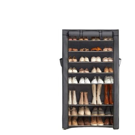 Rootz 10 Tier Shoe Rack - Shoe Cabinet - Shoe Storage - Easy Clean Tyg - 88cm x 28cm x 160 cm