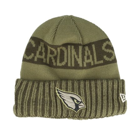 New Era - Verde cuff Beanie - Arizona Cardinals NFL Salute To Service Green Knit Cuff @ Hatstore