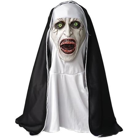 Halloween-lateksirealistinen puku - Pelottava silikoninen koko kasvot peittävä naamio - Aikuisille pelottava cosplay tai naamiaisasu