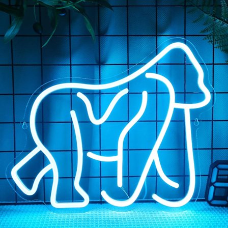 Gorilla Neonskilt, LED Neonlys til Væg- og Borddekoration, til Hjemmefest Fødselsdag Ferie Sød Dyregave til Børn Teenagere Voksne