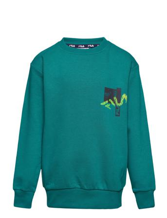 Trnava Crew Sweat Sweat-shirt Tröja Grön FILA