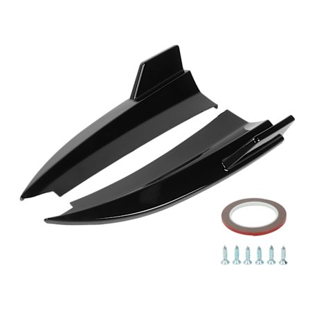 2 stk. bagkofanger side diffuser venstre højre til Benz C-klasse Coupe C205 AMG Line C43 C63 2015 til 2021 blank sort