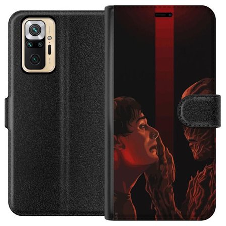 Kompatibel Tegnebogsetui til Xiaomi Xiaomi Redmi Note 10 Pro Mørk fantasyillustration, der viser mødet mellem menneske og monster med stærkt drama