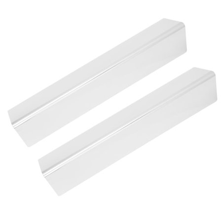 2 stk. Varmebeskyttelse i rustfritt stål, slitesterk BBQ varmeplate erstatning for grilldeler