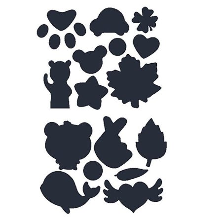 Nylon Reparationstape Selvklæbende Vandtæt Lap i Forskellige Størrelser og Former til Tøj, Tasker, Regnfrakker (Sort)