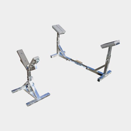 Bådbukke til motorbåd, justerbar højde & bredde, klarer op til 3000 kg