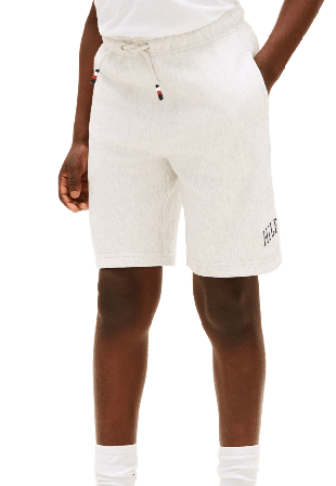 Tommy Hilfiger Varsity Wide Sweat Short Shorts Herr Grå 164