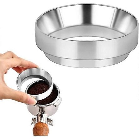 Doserings Tratt för Espressomaskiner, 51mm Doserings Tratt Kaffebryggare, Rostfritt Stål Kaffeverktyg