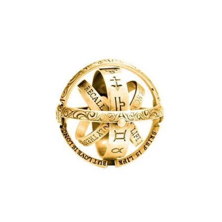 Kreativ Fin Håndværk Foldbar Kosmisk Astronomisk Kugle Ring Mode Smykker Til Dating