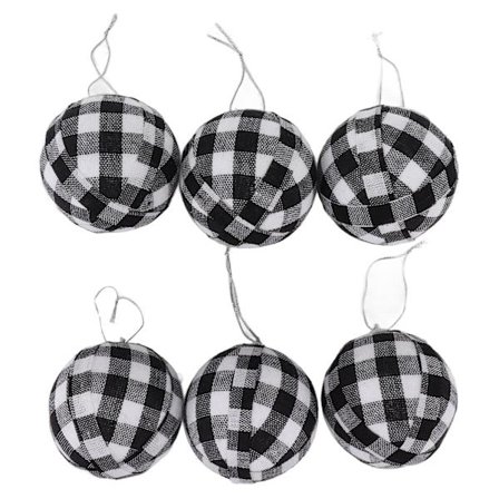 6 st 70 mm 2,76 tum Julgranskulor Julgransdekorationer Nyårsdekoration