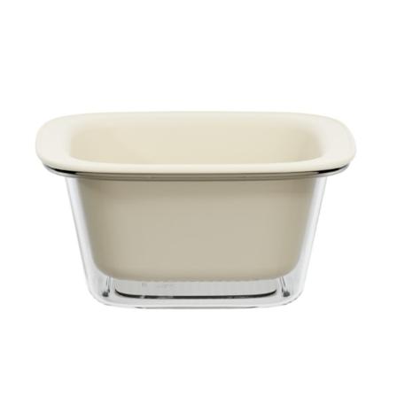Liten fruktfat Fruktvask Dreneringskurv HVIT White