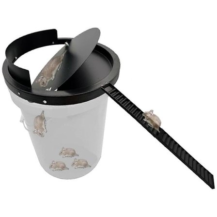 Spandlåg Musefælde Metal 5 Gallon Spandlåg, Stærkt Metalmateriale Der Ikke Kan Bides Over, Auto Reset, Gentagen Fangst