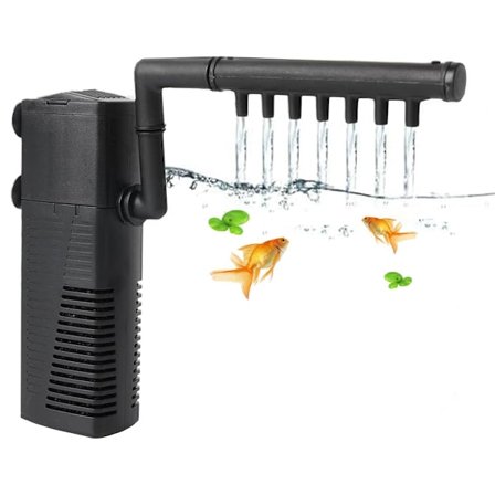 Akvariepump med aktivt kolfilter 600 L/H