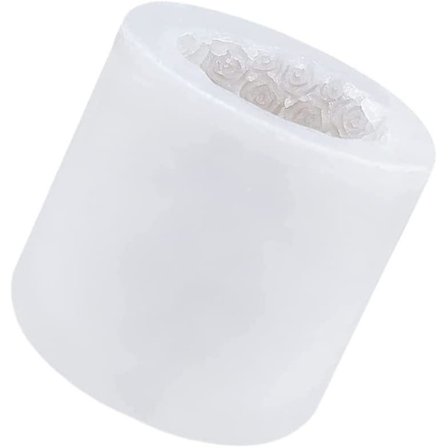 Beibei - 3D Rose Flower Casting Moulds Valentines Day Silicone Aromatherapy Candle Mould For Fondant Chocolate