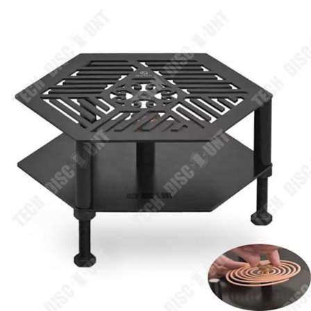 Rökelsehållare - TD - Half Zen - Kolfiberstål - Svart - Utomhus camping