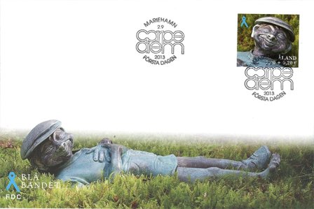 Åland - Den blå sløjfe - Førstedagskuvert