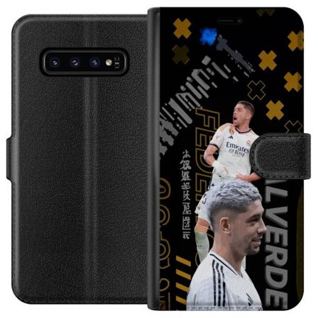 Kompatibelt Lommeboketui til Samsung Galaxy S10 Federico Valverde Real Madrid Uruguay fotball midtbanespiller rask teknisk fleksibel energisk spiller