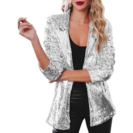 Kvinnlig Blazer, Lättviktig, Långärmad, Enknapp, Slank Blazer