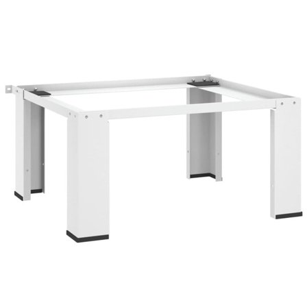 vidaXL Piedestal för tvättmaskin vit