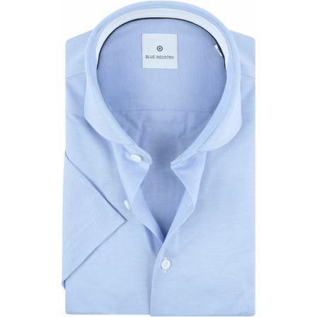 Blue Industry Shirt short sleeves Blå, Herre Skjorter