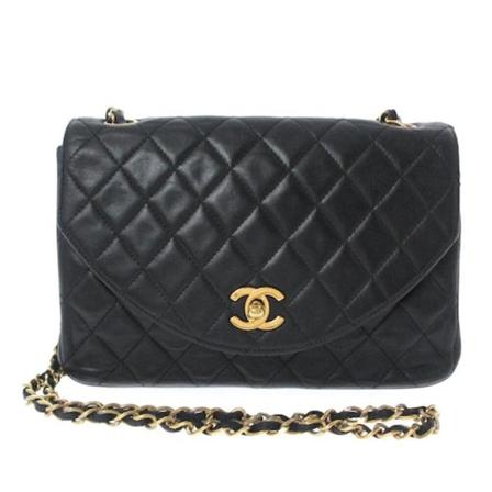 Chanel Vintage Pre-owned Matelasse Tas , Zwart , Dames , Maat: ONE Size Vintage Tassen