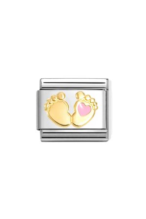 Classic Symbols Enamel, 18k Gold Pink Foot