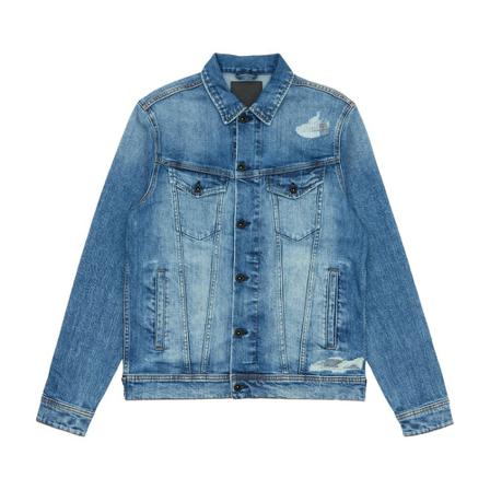 Denham Amsterdam jacket , Blauw , Heren , Maat: S