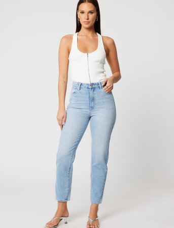 ABRAND 94 High Slim Gia Light Vintage Blue - Blue - 26